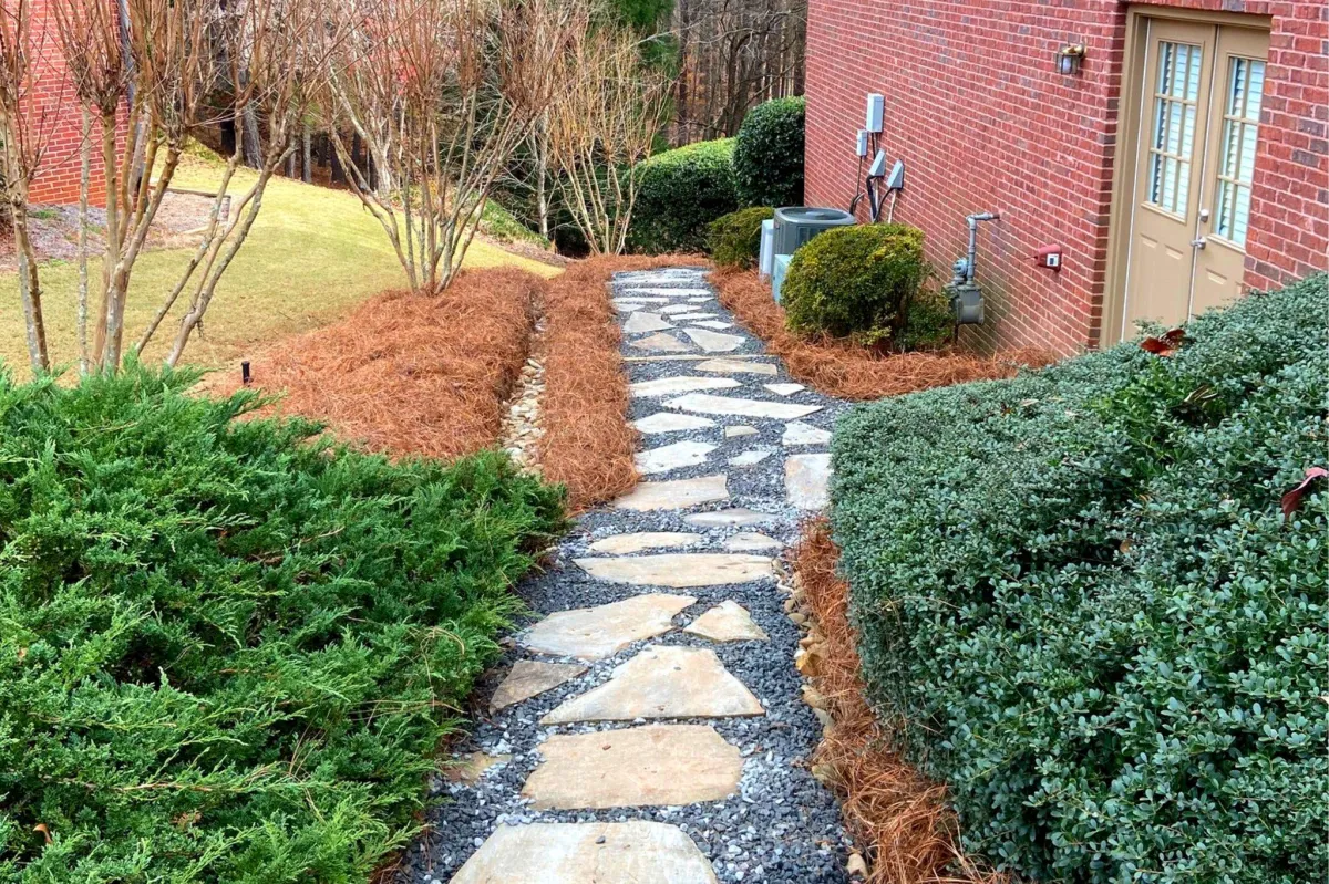 Garden path · Planting